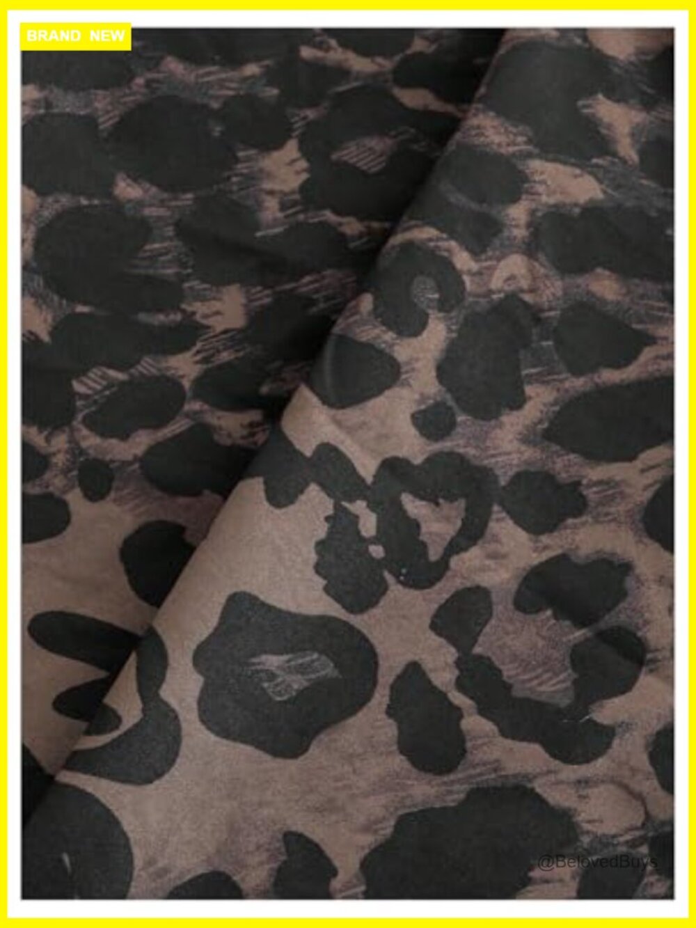 Baggy Leopard Print Cargo Parachute Pants High Waisted Y2K Track Pants - Picture 5 of 5